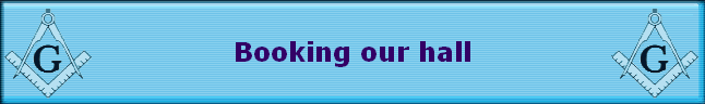 Booking our hall